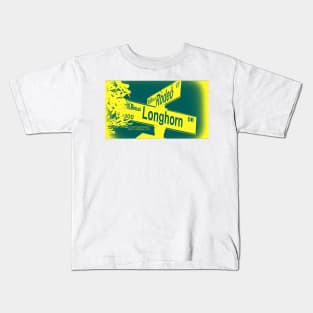 Rodeo Court & Longhorn Drive, San Dimas, California by Mistah Wilson Kids T-Shirt